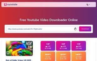 ssyoube|YouTube Video Downloader Online .